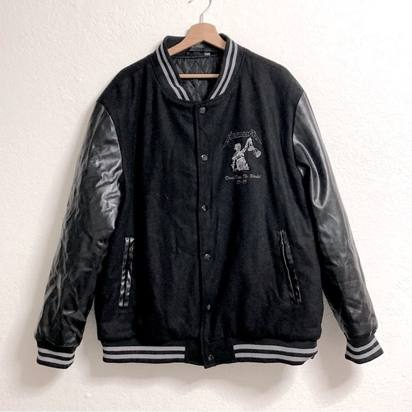 Metallica Other - Metallica Embroidered Varsity Jacket, Size XXL